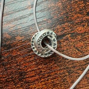 925 Silver Snake Chain with Pandora Charm